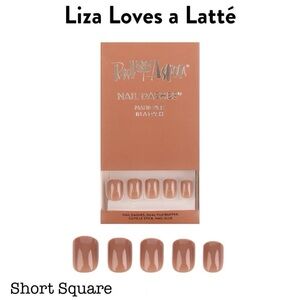 Red Aspen Nail Dashes Liza Loves A Latte. Short Square, NIB